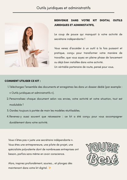 Kit digital Outils juridiques et administratifs