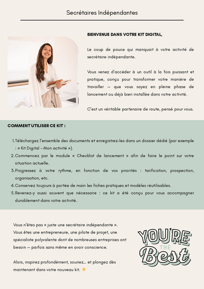 Kit digital Ultime pour Secrétaire Indépendante